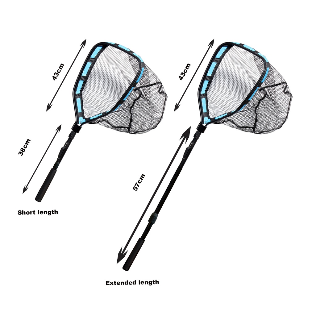 RANKARU SQUARE FLOATING FISH LANDING NET 43CM/100CM RXN174