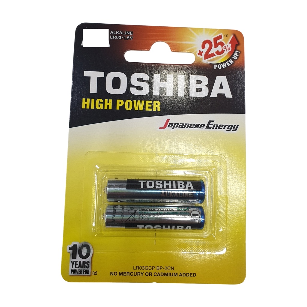 BATTERY AAA TOSHIBA 2PCS