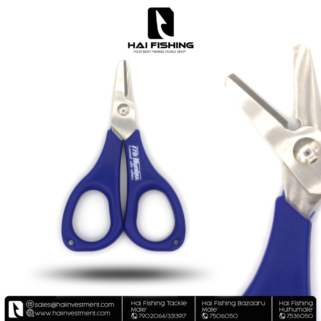 4'' SS BRAID LINE SCISSOR (FLAT HEAD) - PROHUNTER