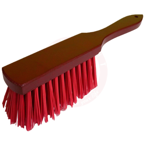 HAND BRUSH HARD JUMBO WDN HDL PINK
