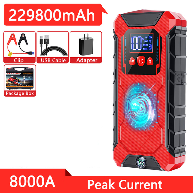 JUMP STARTER TBS-8A WIRELESS CHARGING
