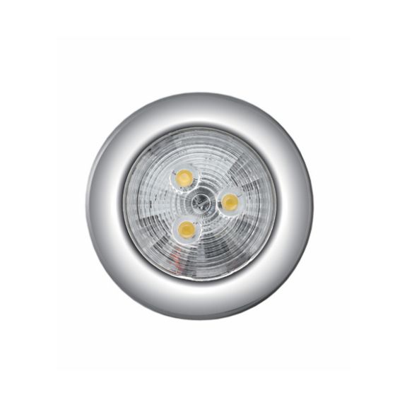 INTERIOR  LED LIGHT . S.S. 304 , 5W LED .12V |  00599-WH