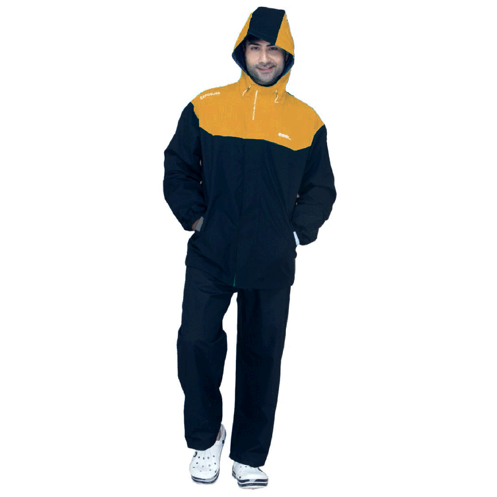 RAIN COAT JS992 BLACK + MS MANGO