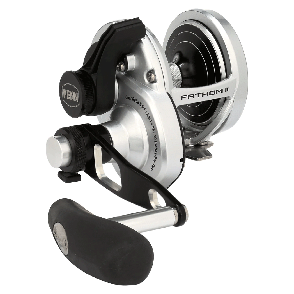 PENN FATHOM II LEVER DRAG 2-SPEED CONVENTIONAL REEL RH