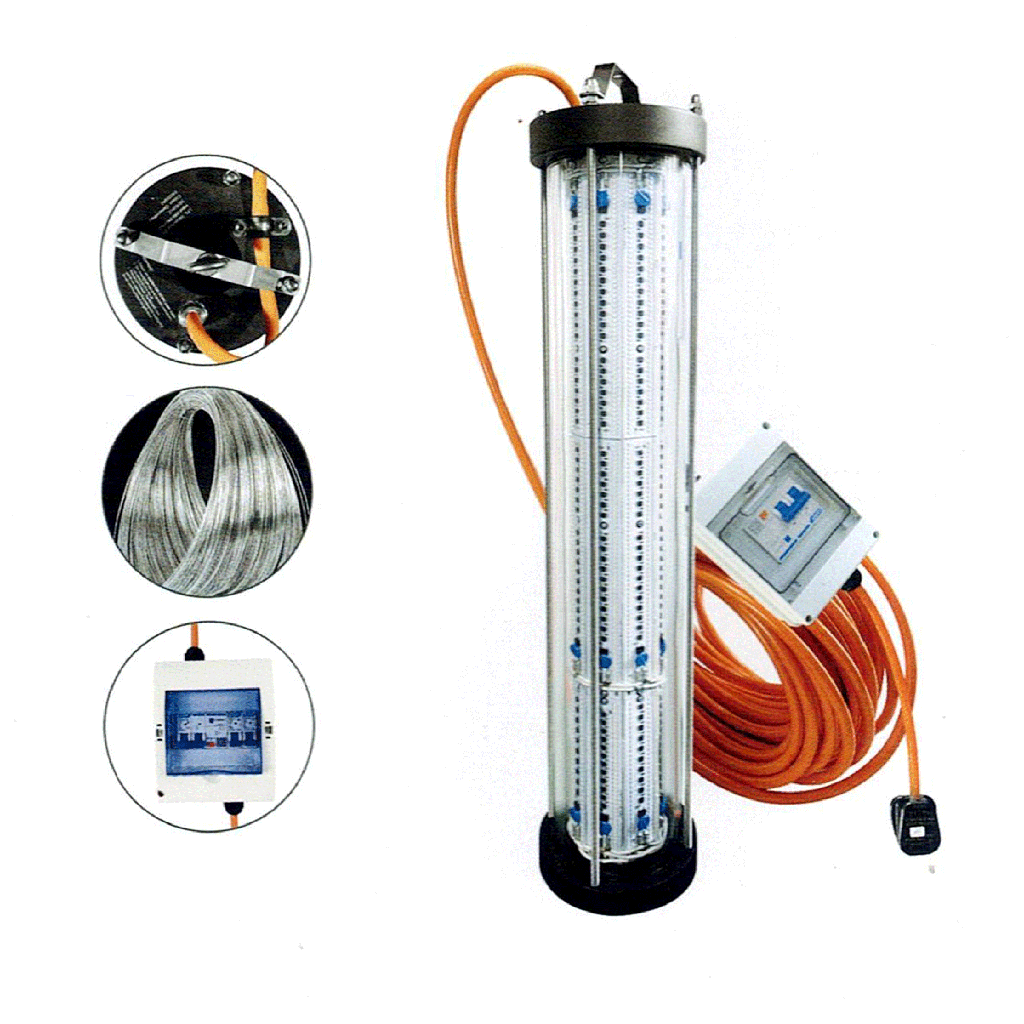 LED UNDERWATER FISHING LIGHT 4000W  220V WHITE LFL-40WA22-01 80M