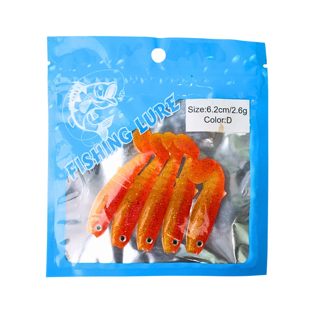RANKARU SOFT LURE 6.2CM-5PCS