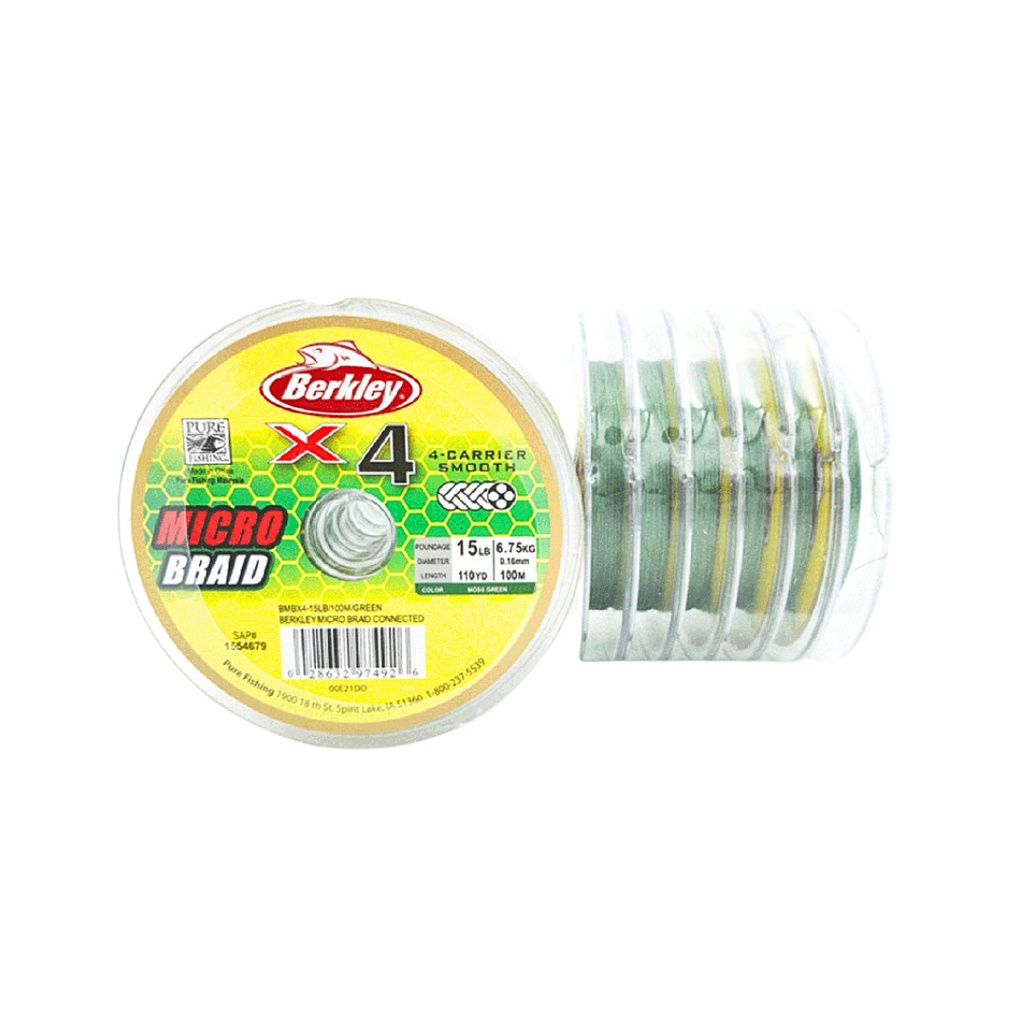 BERKLEY MICRO BRAID BMBX4 GREEN 100M