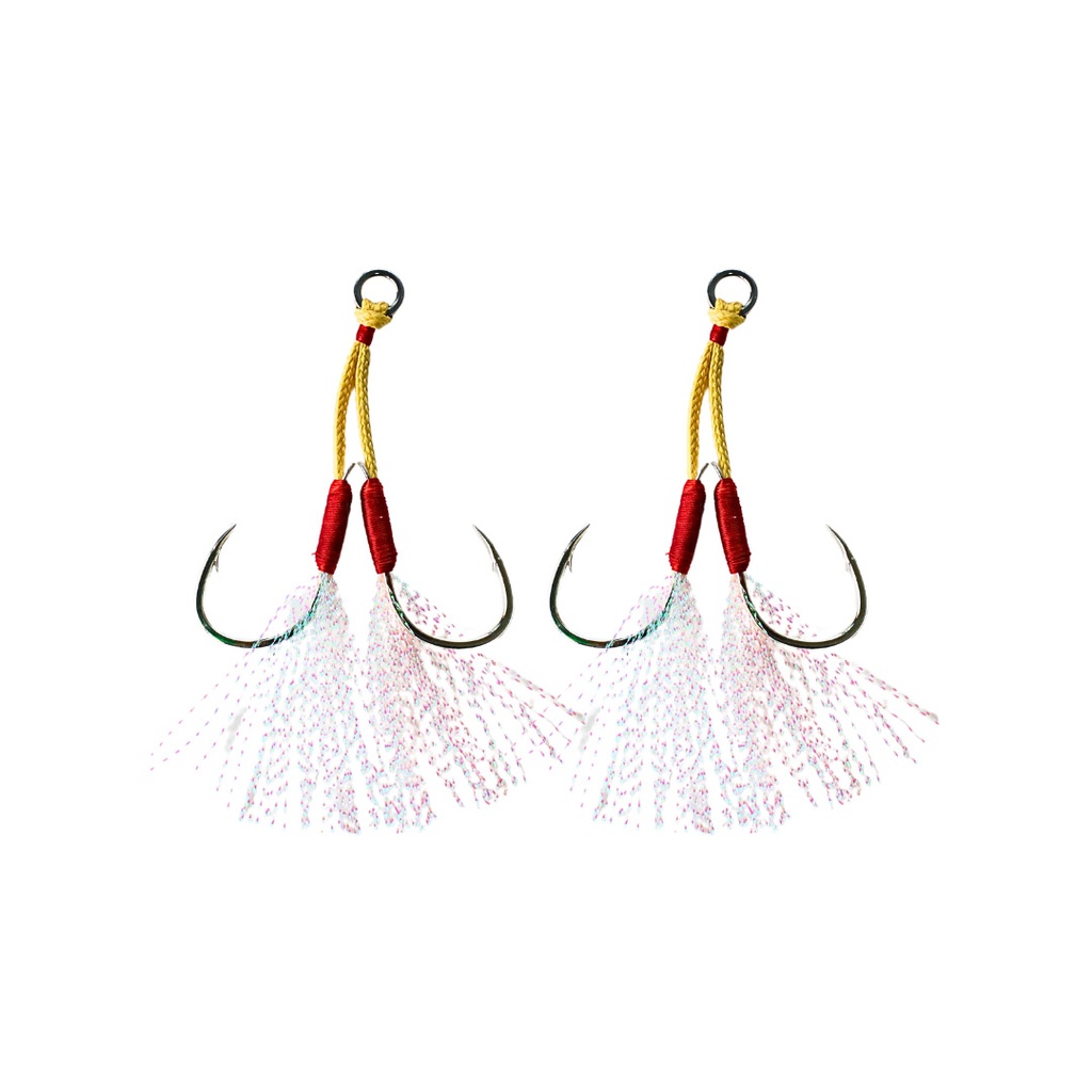 RANKARU TWIN ASSIST HOOK 2PCS PKT AH-13B #4/0