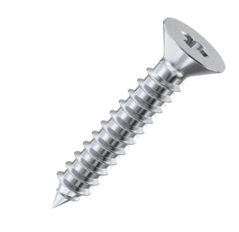 SCREW SS FLAT #12 X 2"