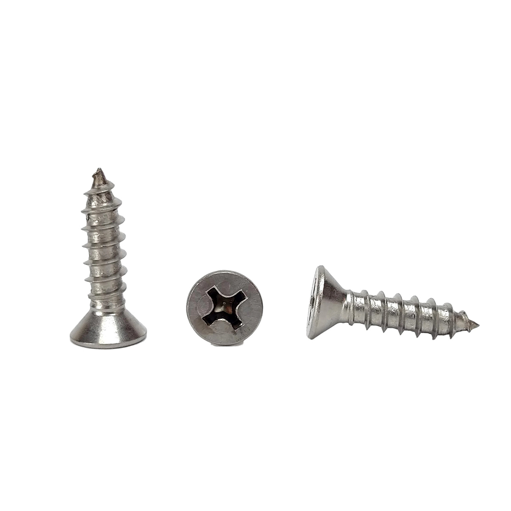 SCREW SS FLAT HEAD SUS JF #14 X 1''