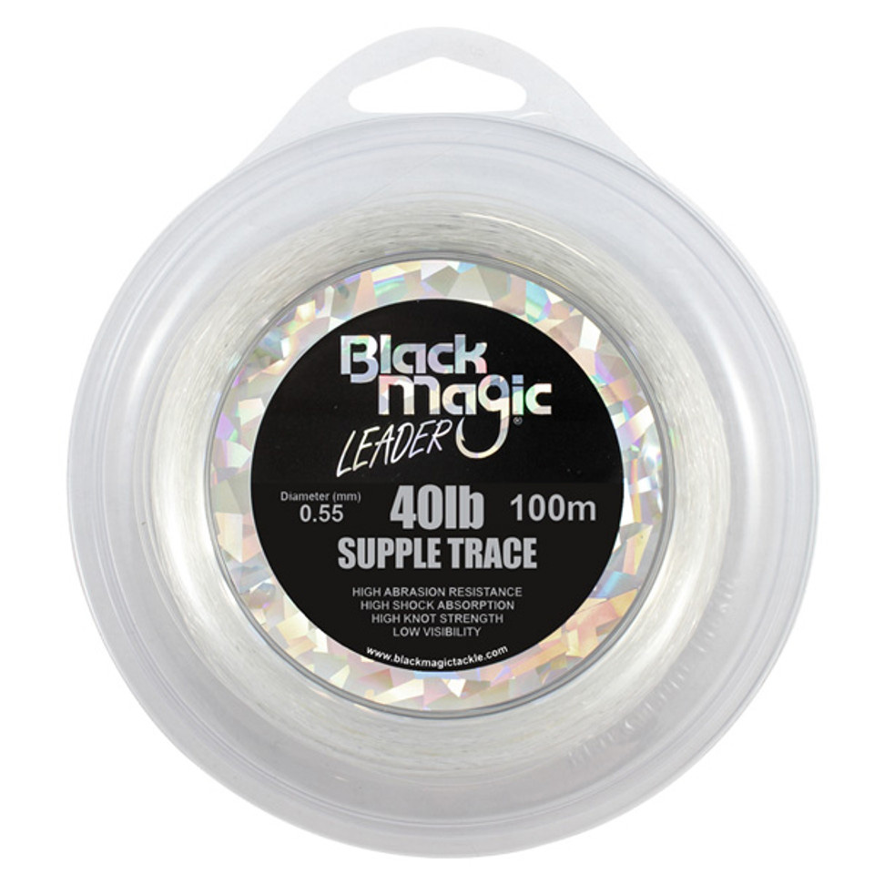BLACK MAGIC SUPPLE TRACE LEADER 40LB
