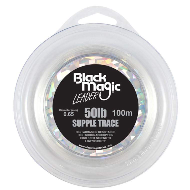 BLACK MAGIC SUPPLE TRACE LEADER 50LB