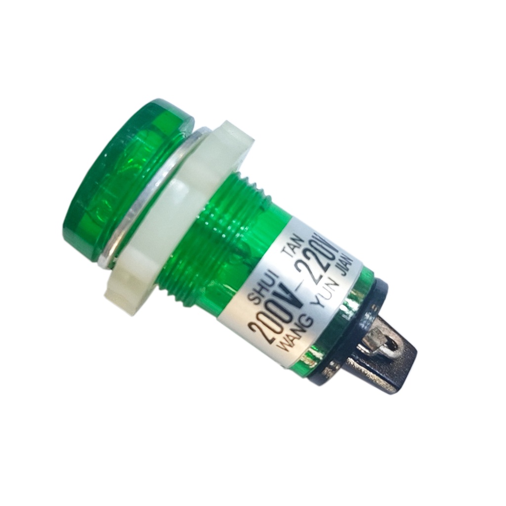 INDICATING LIGHT HOLDER 200-220 GREEN