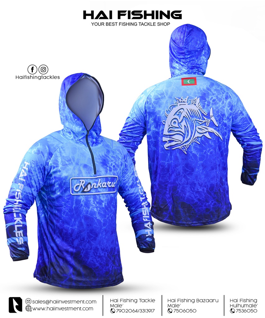 RANKARU BLUE FISHING HOODIE