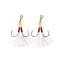RANKARU TWIN ASSIST HOOK 2PCS PKT AH-13B #5/0