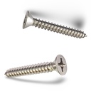 SCREW SS FLAT #12 X 1-1/2"